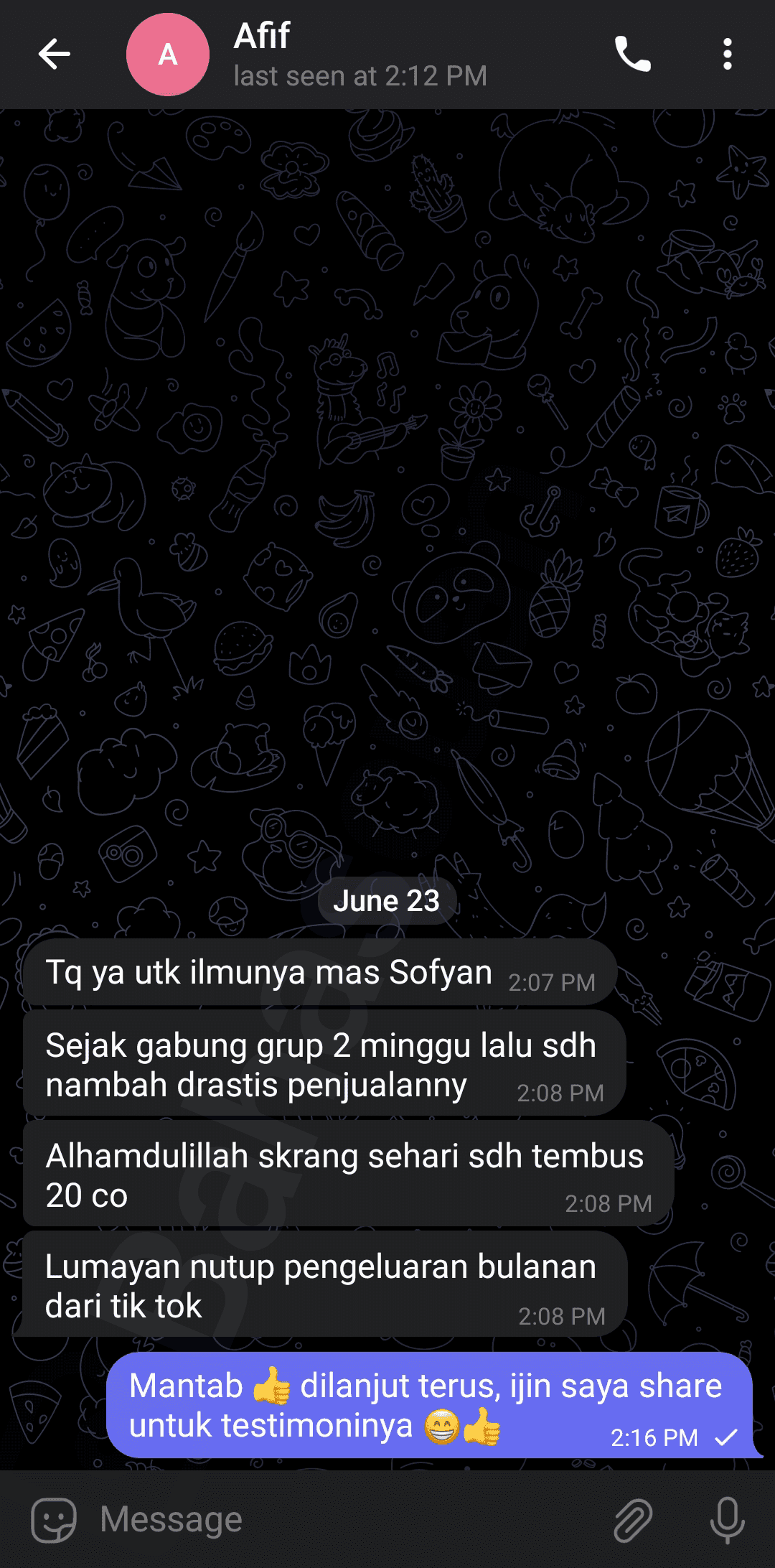 Testimoni Member Bahascuan 3